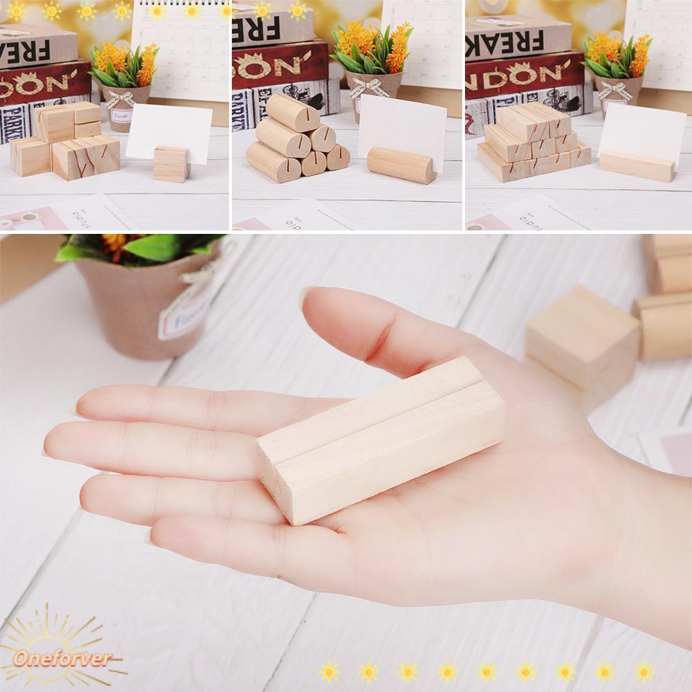 Set 1 / 3 Kẹp Gỗ Giữ Thẻ Số / Ảnh Để Bàn Trang Trí Tiệc Cưới Thời Trang