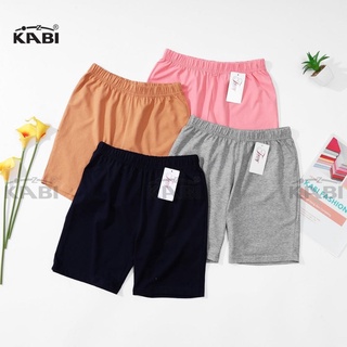 Quần đùi nữ KABI quần short thun cotton quần ngắn mặc nhà mặc ngủ màu trơn không túi thoáng mát dễ thương thumbnail