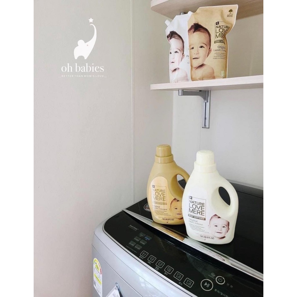 Nước giặt xả hương thảo mộc cho bé Nature Love Mere [OH BABIES]