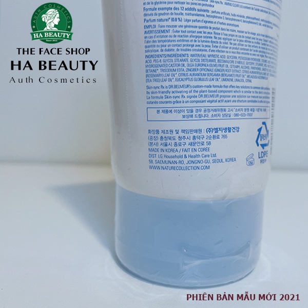 Sữa rửa mặt cho da mụn nhạy cảm cấp ẩm sạch sâu The Face Shop Dr Belmeur Amino Clear Foaming Cleanser 150ml