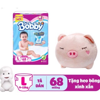 Tã dán Bobby mẫu mới nhất với nhiều cải tiến vượt trội.M76/L68/XL62/XXL56 mới Bỉm
