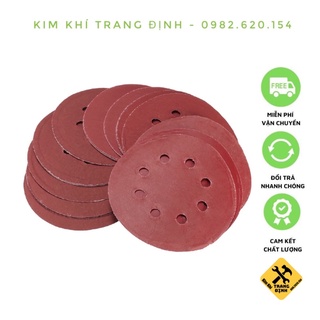 Combo 100 tờ giấy ráp dính lỗ phi 180mm