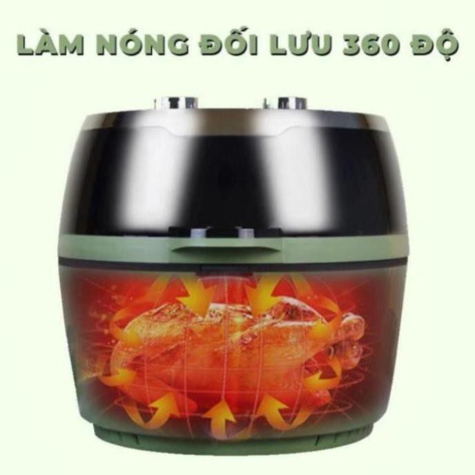 [SALE50%] NỒI CHIÊN KHÔNG DẦU NINE SHIELD DUNG TÍCH 8L [BẢO HÀNH 12 THÁNG]