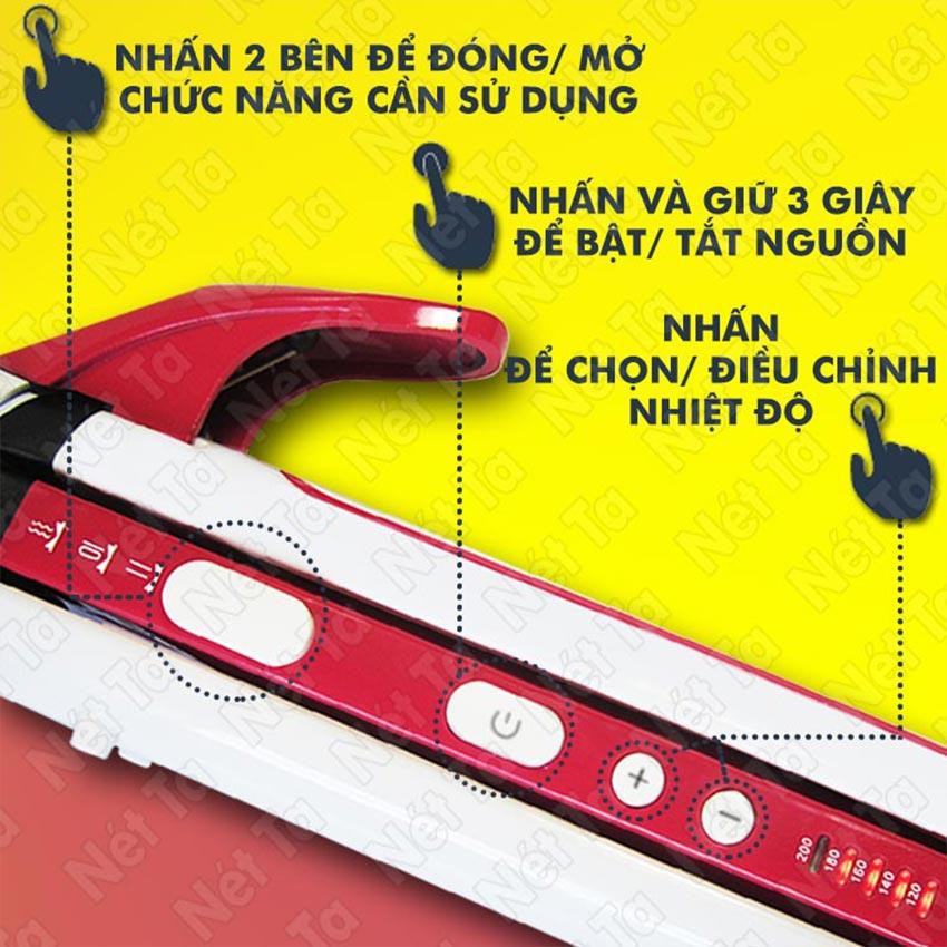 Máy tạo kiểu tóc 3in1 điều chỉnh nhiệt độ Kemei 3304 - Hãng phân phối chính thức