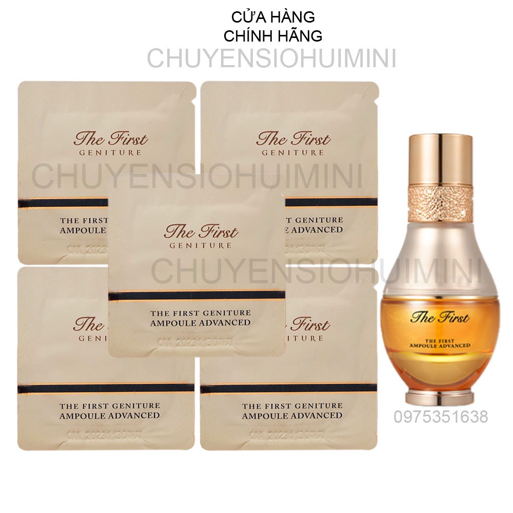 Gói tinh chất vàng Ohui The first chiết xuất từ thành phần tinh chất vàng 24k - The First Ampoule Advanced