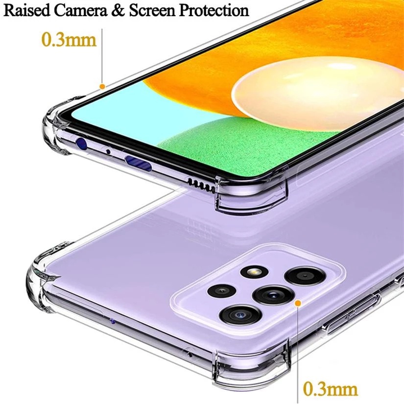 Ốp Điện Thoại Trong Suốt Cho Samsung Galaxy A53 A73 A33 A32 A52 A52s 5G A72 M53 F23 M33 M23 A23 A12 A13 4G A03 Core A03s F42 M52 M32 5G M22