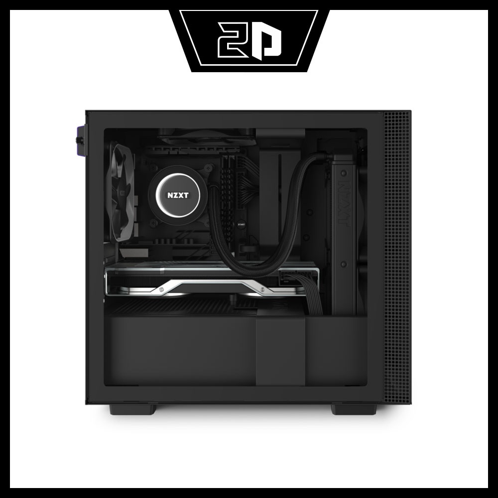 Vỏ máy tính (Case) NZXT H210 MATTE BLACK (Mini iTX/Đen)