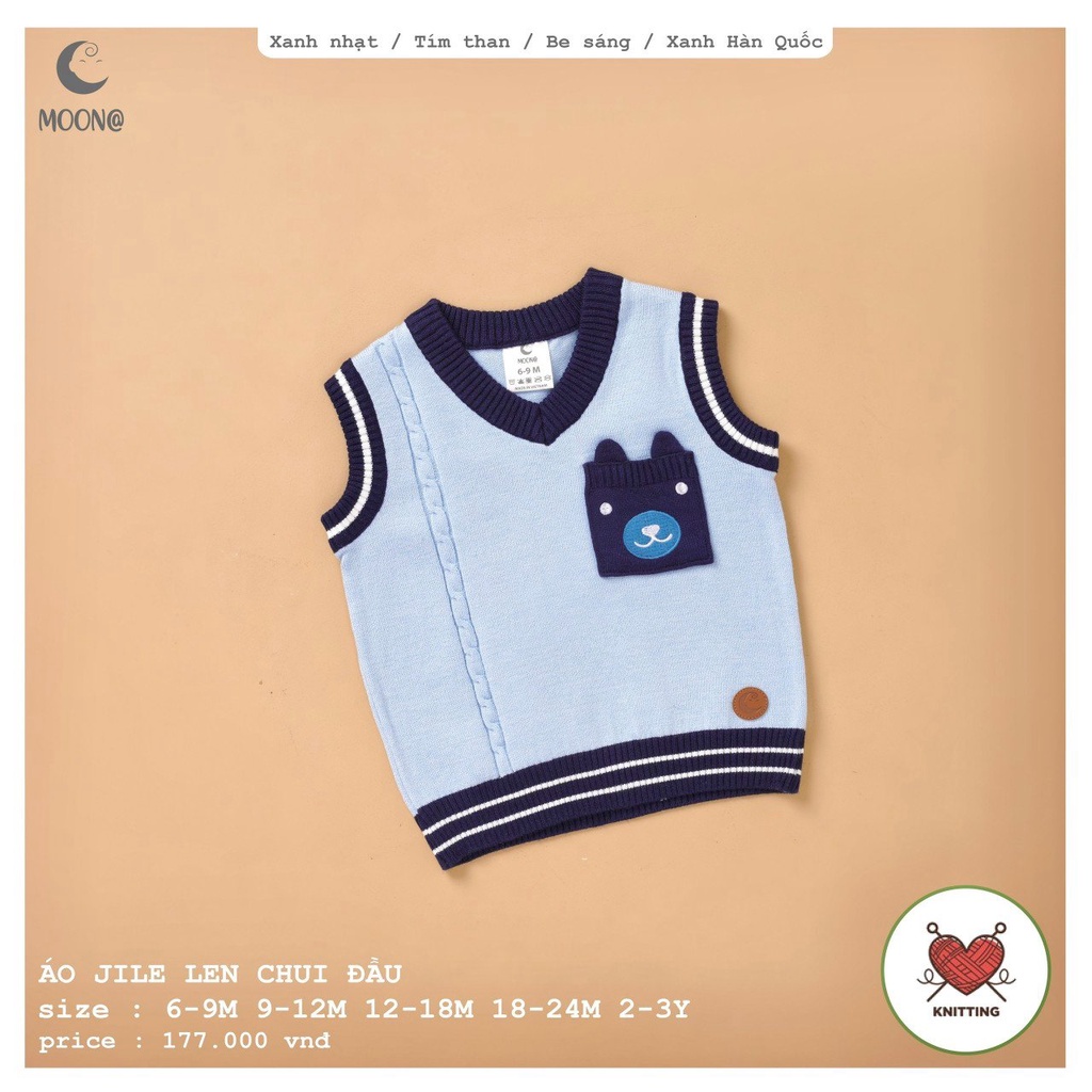 Áo Gile len bé trai Moon