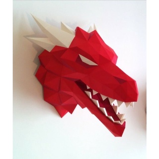 Mô hình giấy đầu rồng treo tường Targaryen Dragon [Game of Thrones]