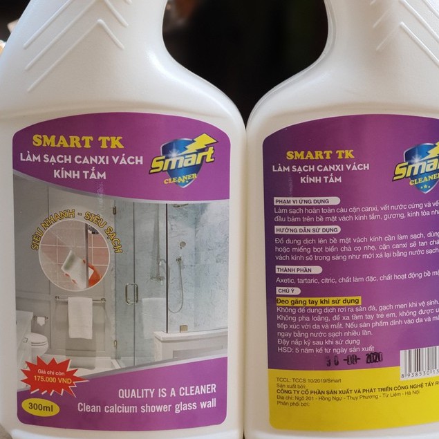 Nước tẩy rửa Smart chính hãng: Tẩy dầu mỡ, inox, sứ, vách kính dailyphukien