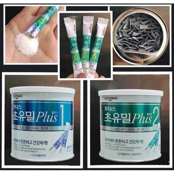 Sữa Non/Men/Sắt ILDONG plus số 1,2 loại 100g date mới nhất