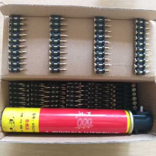 Đinh bắn bê tông 22mm( hộp 1000 đinh + 1gas)