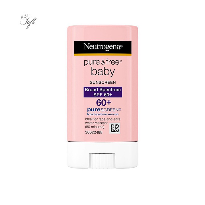 Sáp Lăn Chống Nắng Neutrogena Pure & Free Baby Sunscreen Stick SPF 60 (13g) - skinsosoft