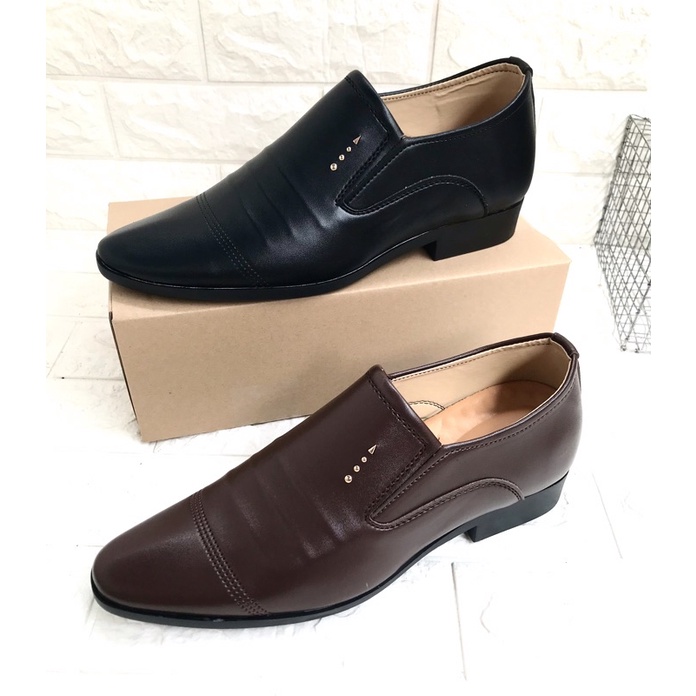 Giày công sở nam tăng cao 6-7cm..da mềm..kiểu dáng đẹp..màu nâu và đen..đế khâu sẵn rất chắc chắn