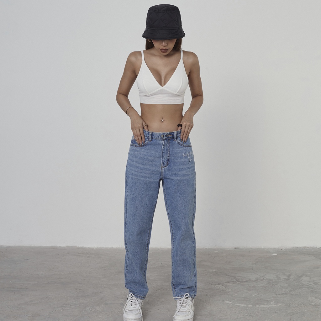 TATICHU - Quần jean baggy thêu túi - Twenty CHU Baggy Jean