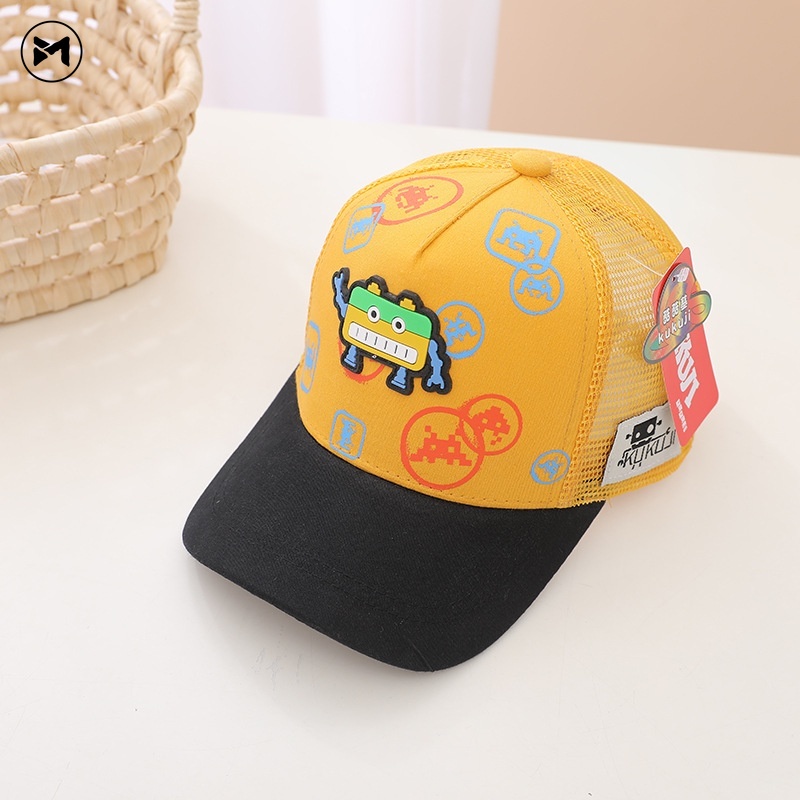 Nón Lưỡi Trai Phối Lưới Thoáng Khí Thời Trang Cho Bé