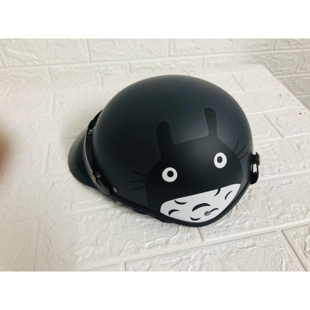 Mũ bảo hiểm 1/2 Mèo Béo Totoro +  kính phi công hoặc kính uv400 - ASA HELMETS