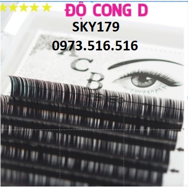 mi khay ACB độ cong D- dùng nối mi volume - classic - tạo fan