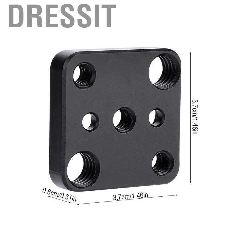 Dressit Monitor Extension Mount Adaptor Plate for DJI Ronin S Gimbal & 1/4" 3/8" Screw