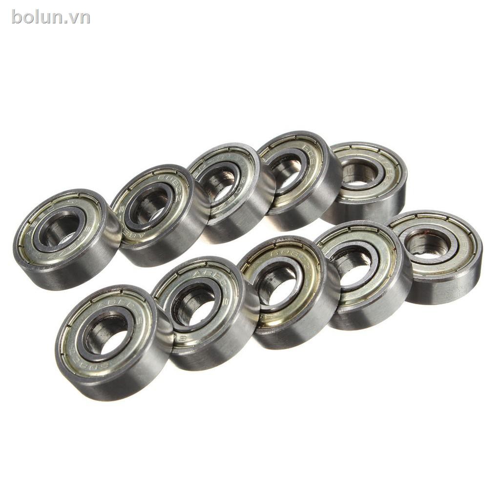 ☸∈☒10pcs 8 x 22 x 7mm Skateboard Sco​oter Roller Blade Bearings Wheels ABEC-5 608ZZ