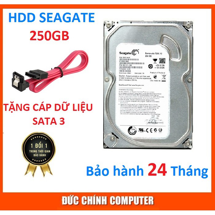 Ổ Cứng HDD Seagate 250GB/500GB New – Bảo hành 24 tháng