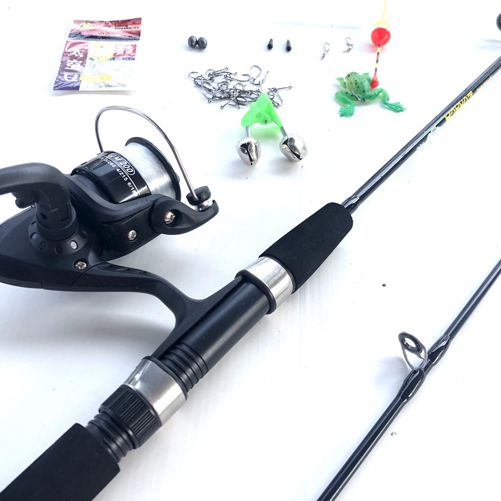 Bộ cần câu 2 khúc đặc Shimano full phụ kiện tặng kèm túi đựng cần - - Top1VN giá rẻ y hình