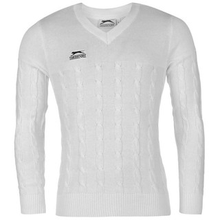 Áo len mỏng trắng Slazenger size S