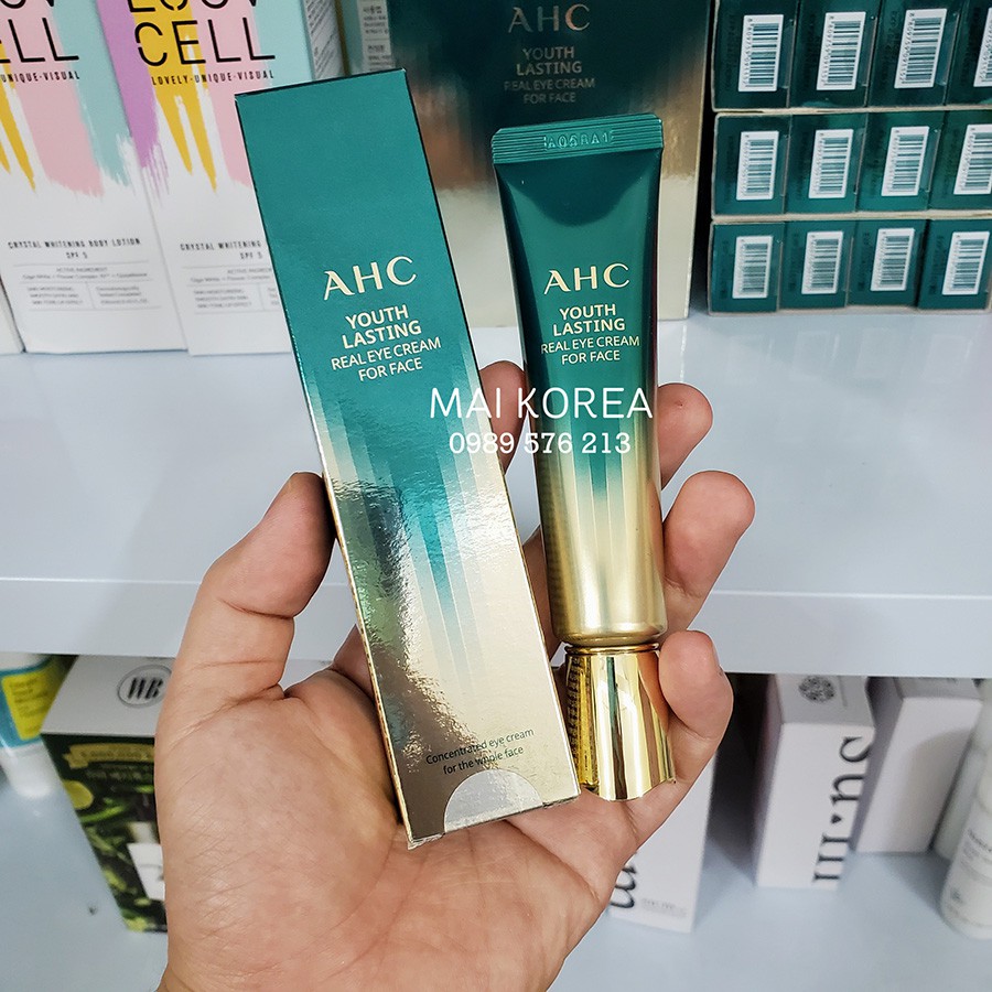 Kem mắt AHC Ten Revolution Real Eye Cream For Face season 10 mẫu 2022