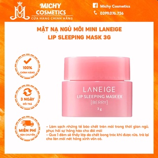 Mặt nạ ngủ môi mini Laneige Lip Sleeping Mask, ủ dưỡng môi ban đêm 3g