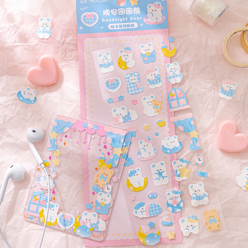 1 Tấm Sticker Dán Hình Động Vật Hoạt Hình Dễ Thương