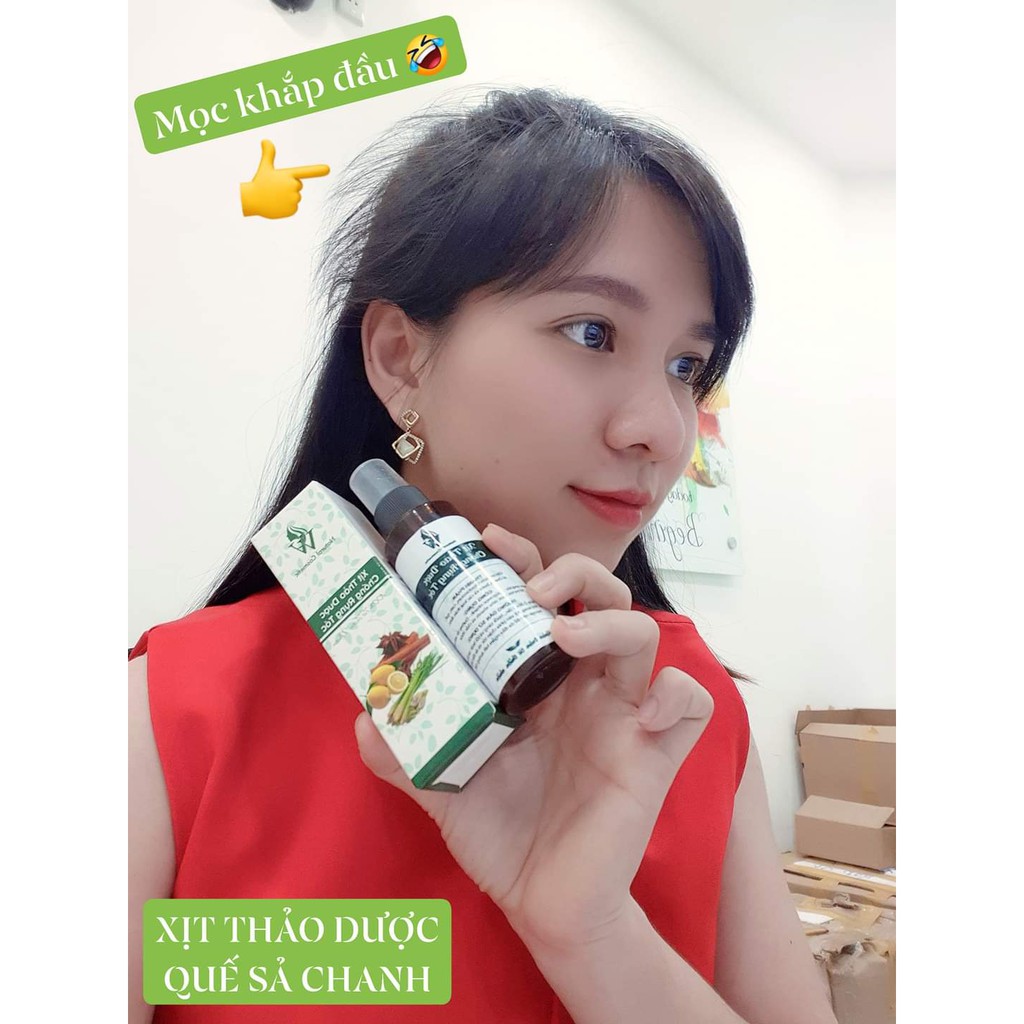 Xịt bưởi bạc hà/ Xịt quế sả chanh kích thích mọc tóc, ngăn rụng, kiềm dầu, chống bết tóc | BigBuy360 - bigbuy360.vn