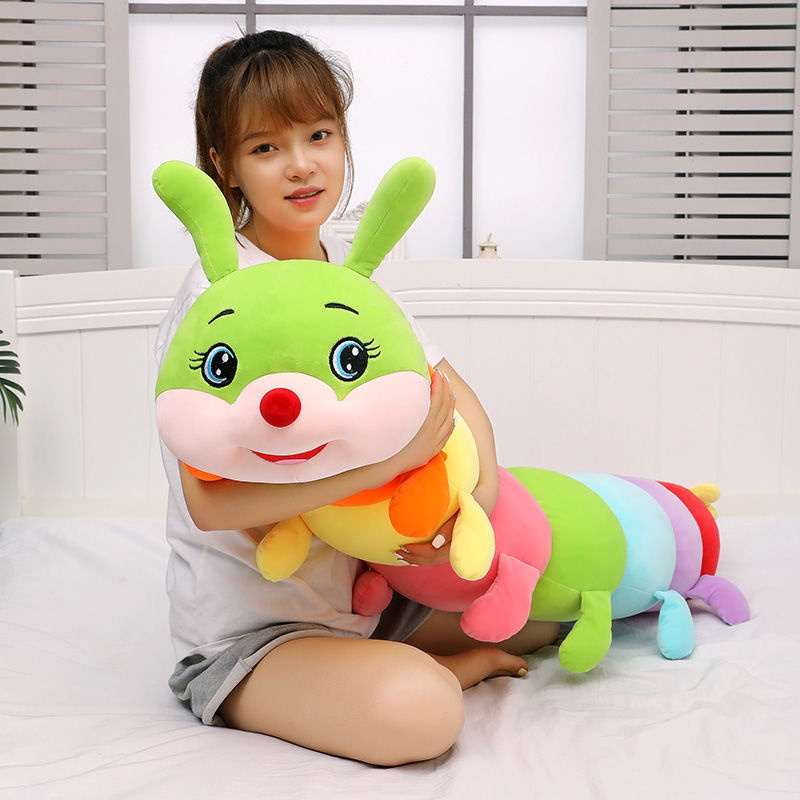 Gối Ôm Nhồi Bông Hình Sâu Bướm Nhiều Màu Đáng Yêu