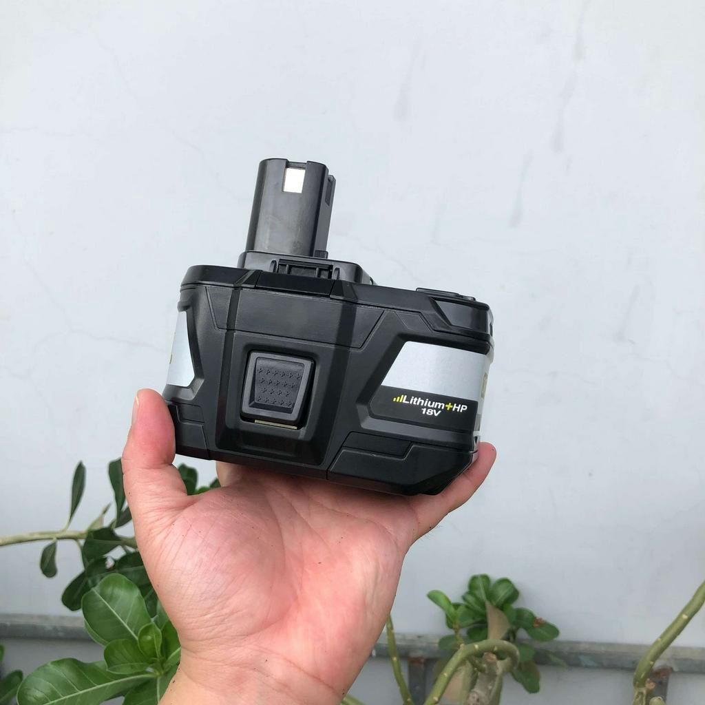 Pin Ryobi 18V 9AH nhận sạc zin, full tem.