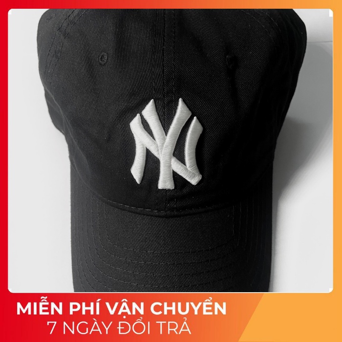 Nón M.L.B NY Đen Hàng Xuất Dư Xịn - Full tem Chip -Date Mới 2021