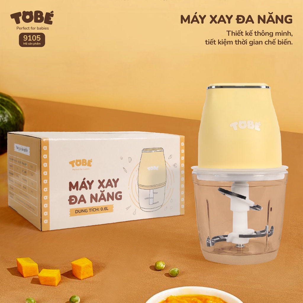 Máy Xay đa năng Tobé 600ml cối Thuỷ Tinh