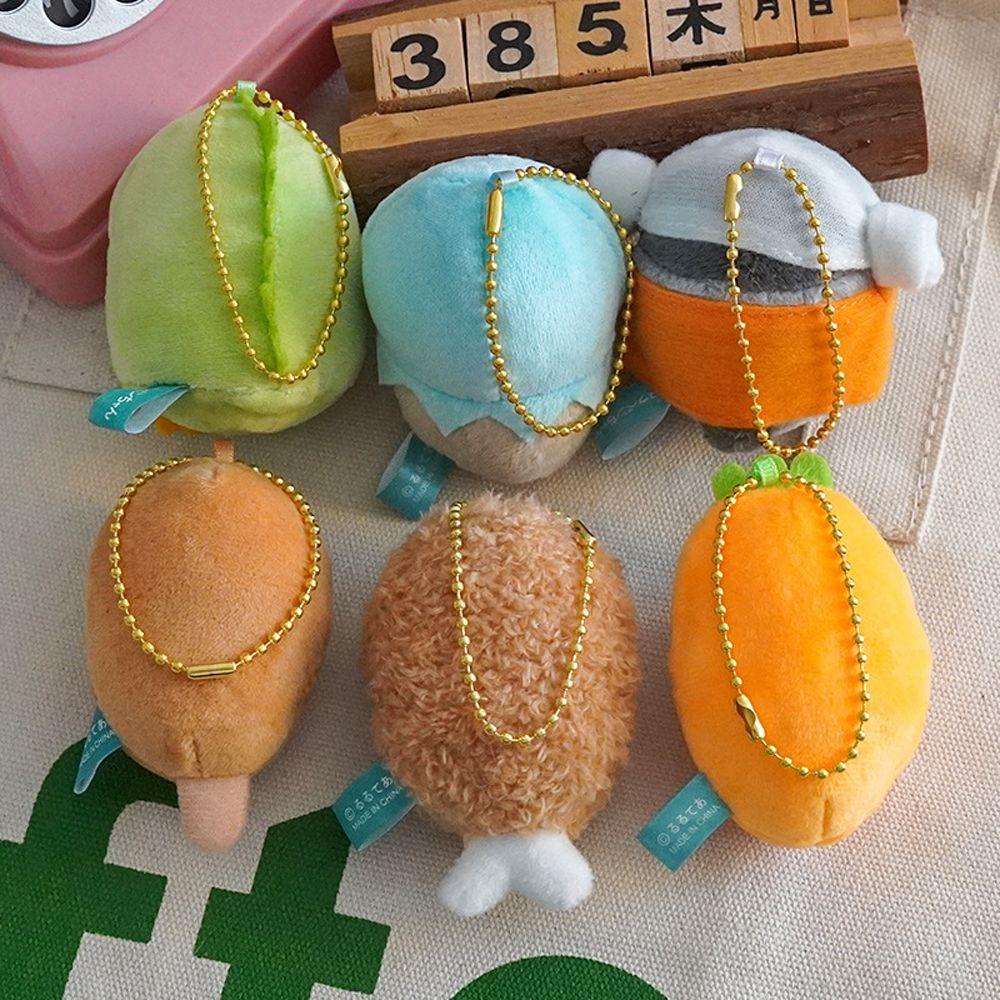 LANFY Móc Khóa Hình Chim Cánh Cụt / Khủng Long / Xông Hơi Nhồi Bông Sáng Tạo Giá Đỡ
