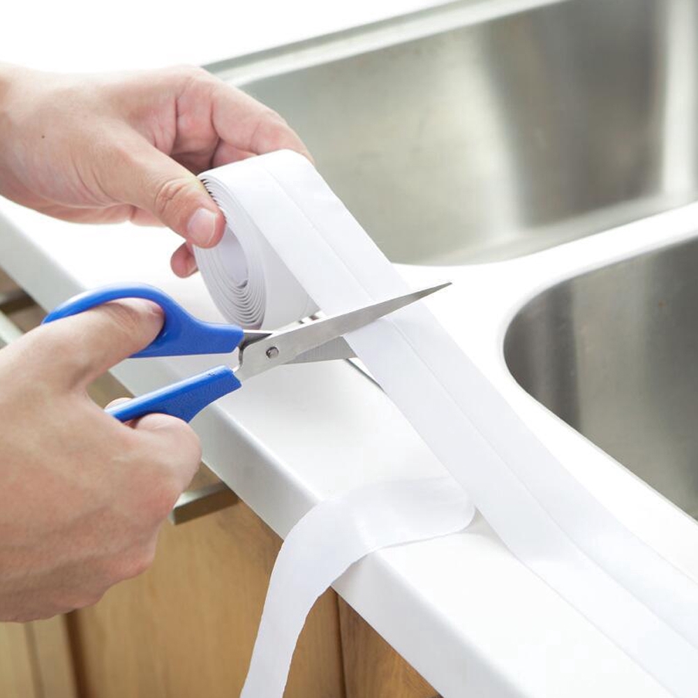 Cuộn băng keo chống tràn nước dán cạnh chậu bồn rửa chén tiện dụng