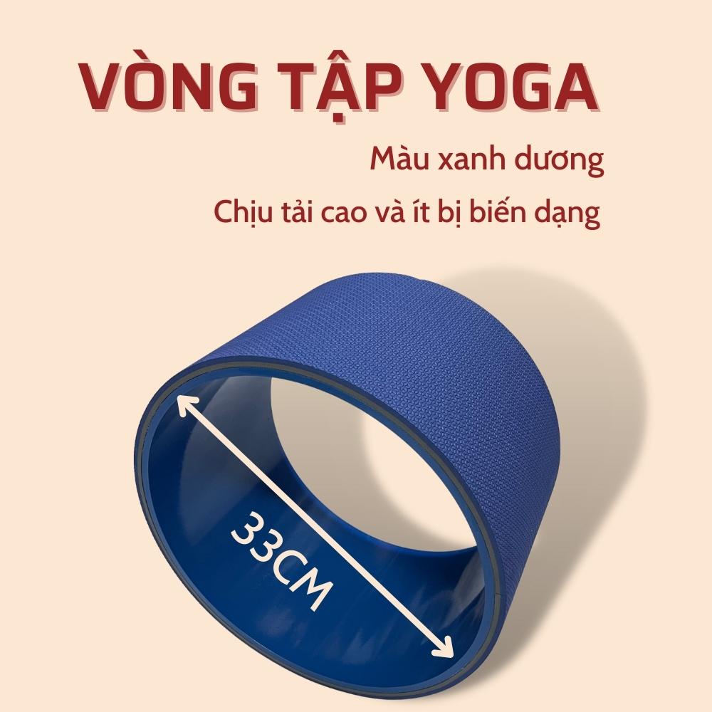 Vòng Tập Yoga Huy Bạt 20cm Bảng Lưng Chống Lật Nhựa Abs Dày Chịu Lực Tới 200kg Đệm Tpe Dày 8mm Êm Ái
