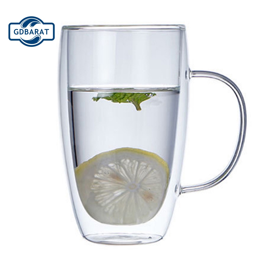 [NYCA Stock] Cốc Thủy Tinh Borosilicate Cách Nhiệt Tinh Tế