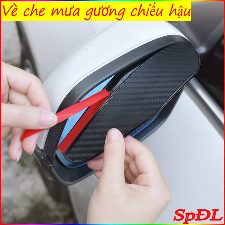 Vè che mưa gương chiếu hậu chống bám nước bằng sợi carbon