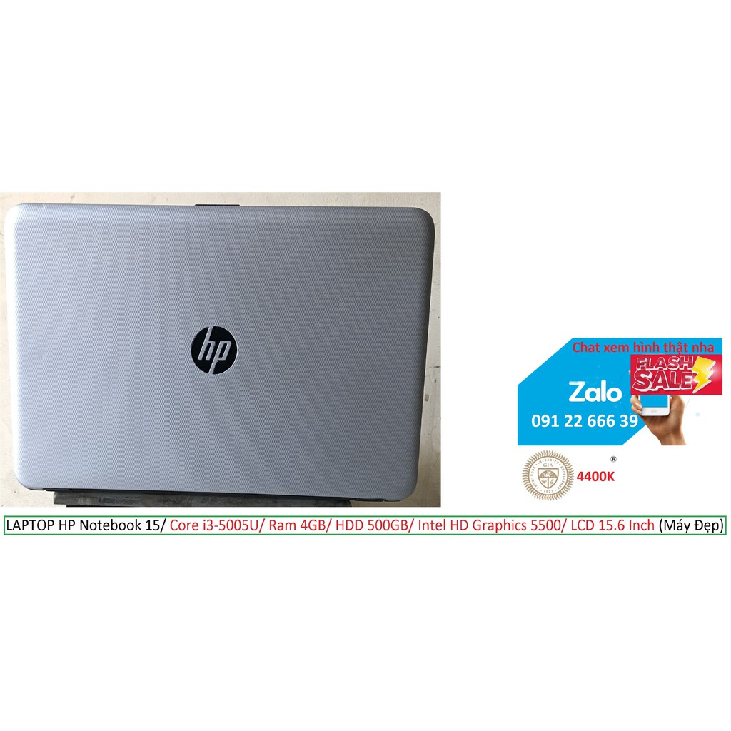 LAPTOP HP Notebook 15/ Core i3-5005U/ Ram 4GB/ HDD 500GB/ Intel HD Graphics 5500/ LCD 15.6 Inch (Máy Đẹp) | BigBuy360 - bigbuy360.vn