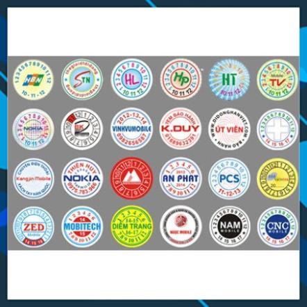Decal Tem Dẻo Bảo Hành Khổ A4 xấp 10 tờ
