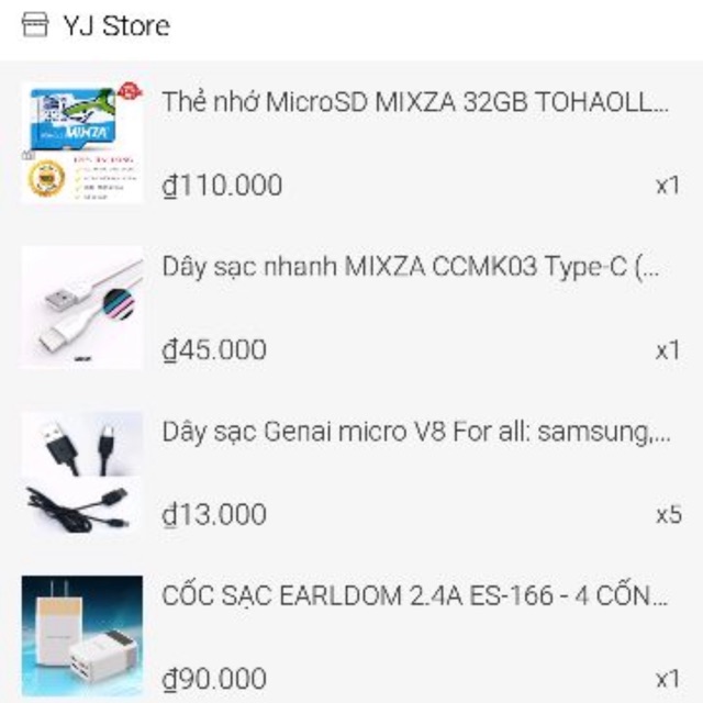 Combo 4 món-YJ Store