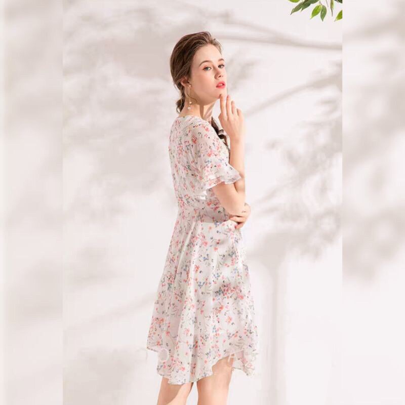 Váy voan hoa Lagogo