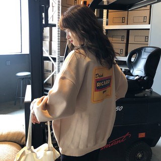 áo nỉ ulzzang áo nỉ nữ đẹp áo thu đông dày mịn form dáng rộng dài tay kiểu hàn quốc