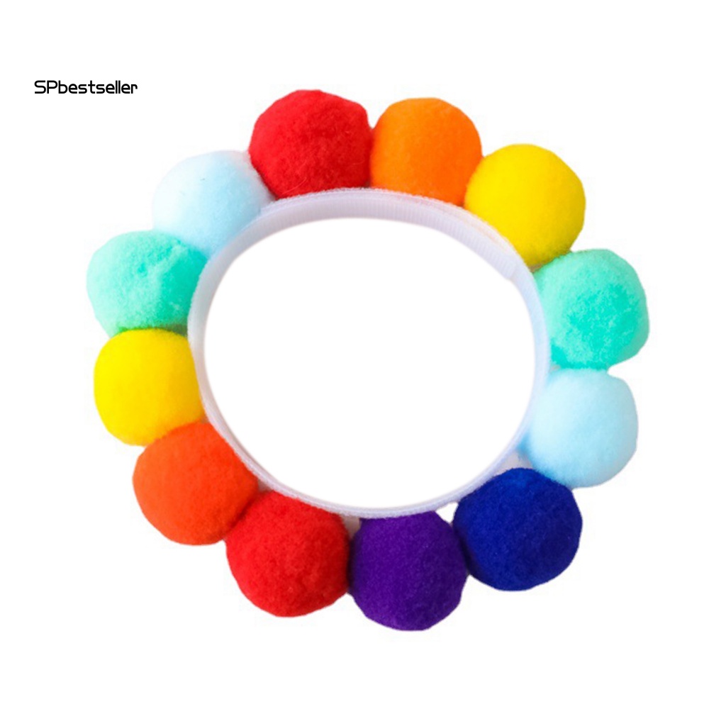 Vòng Cổ Họa Tiết Bóng Lông Siêu Nhẹ Dễ Thương Dành Cho Thú Cưng/Mèo Kitty