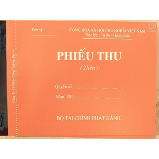 Phiếu thu/ Phiếu chi 2 liên - A5
