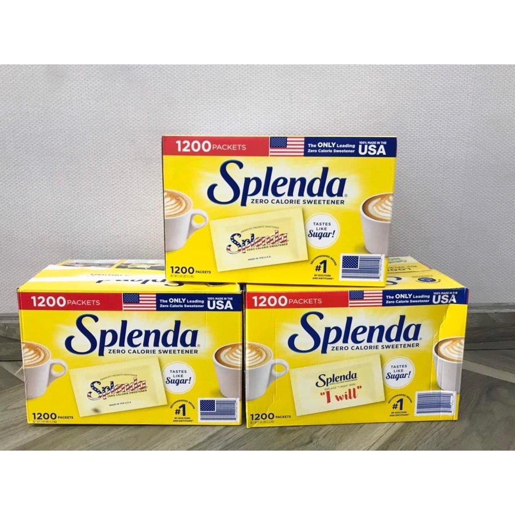 Đường ăn kiêng Splenda 💥 CAO CẤP 💥 Đường ăn kiêng giảm cân Splenda cao cấp 100 gói Ít calo phù hợp cho người giảm cân