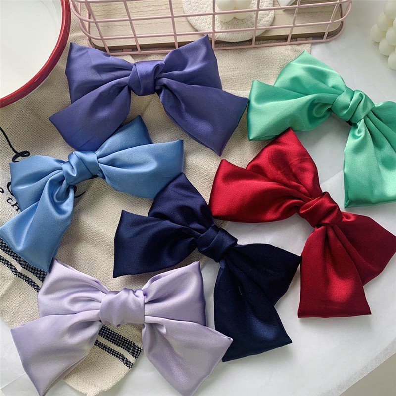 Kẹp Tóc Kiểu Nơ Bản To Phong Cách Hàn Quốc Cực Xinh