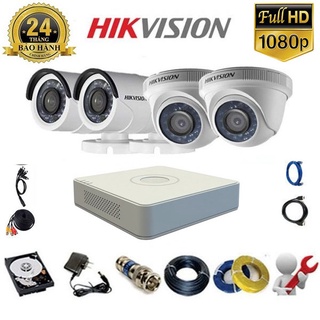 Trọn bộ Camera 4 mắt Hikvision 2.0MP FullHD